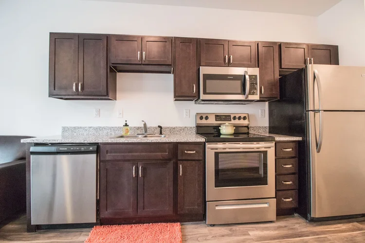 Commercial cabinet installation by CBS Cabinets