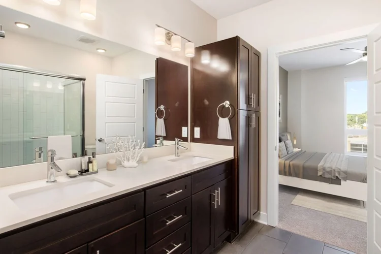 Bathroom vanity installation Southwest Missouri CBS Cabinets showroom Nixa MO